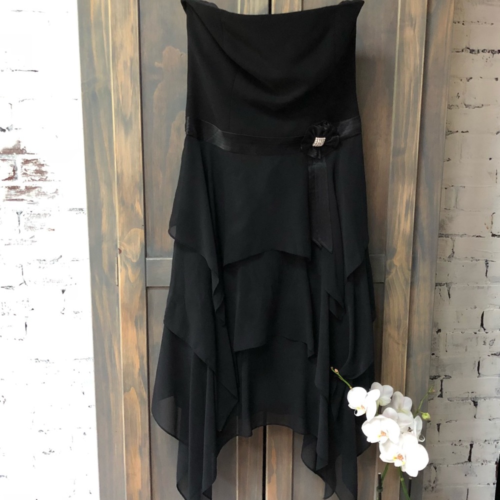 Liz Claiborne Little Black Dress Sz 6 Strapless